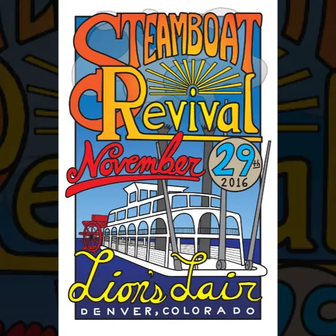 Poster: Steamboat Revival, Lion's Lair