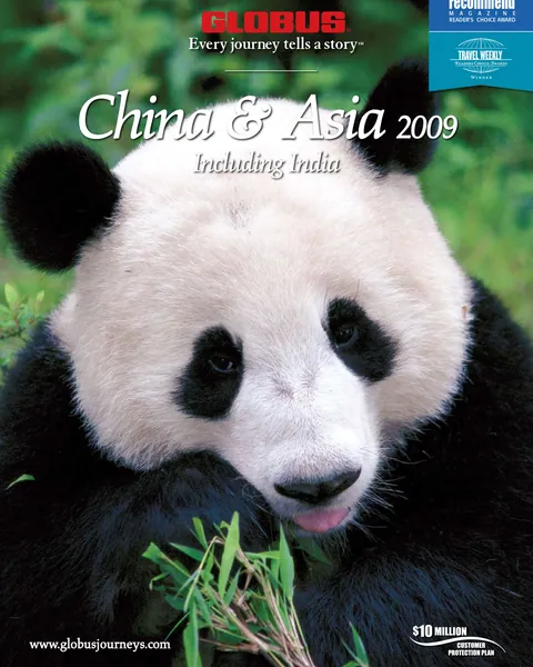 Cover of the 2009 Globus Asia travel brochure